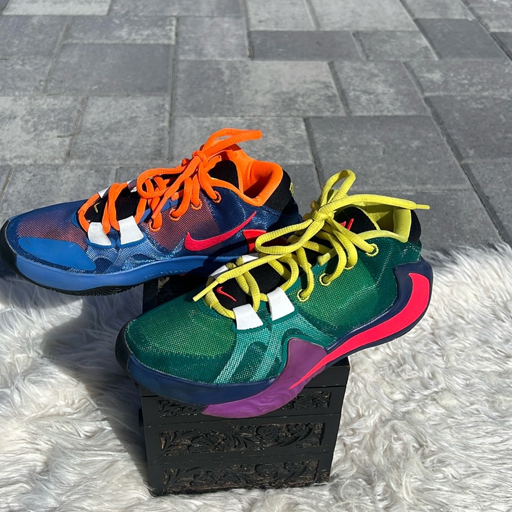 Nike Zoom Freak 1 Roots Vibrant Multicolor Athletic Sneakers big kids 3.5 EUC - Picture 13 of 17